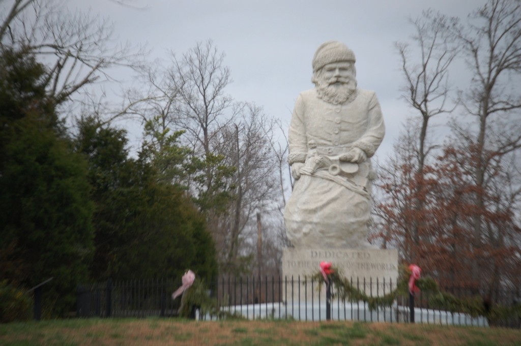 Santa Claus Statue near the Santa Claus Museum