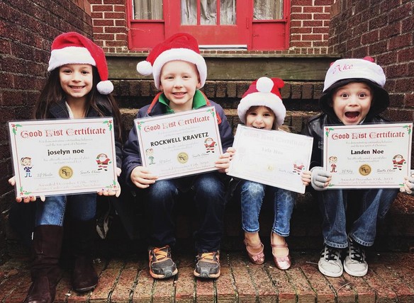 The Grandkidz all made the Good List (photo by Marissa Noe)