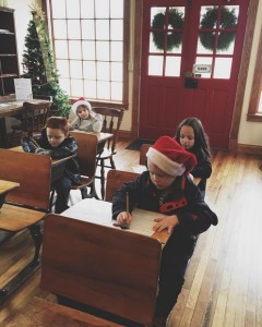 Writing letters at Santa Claus Post Office