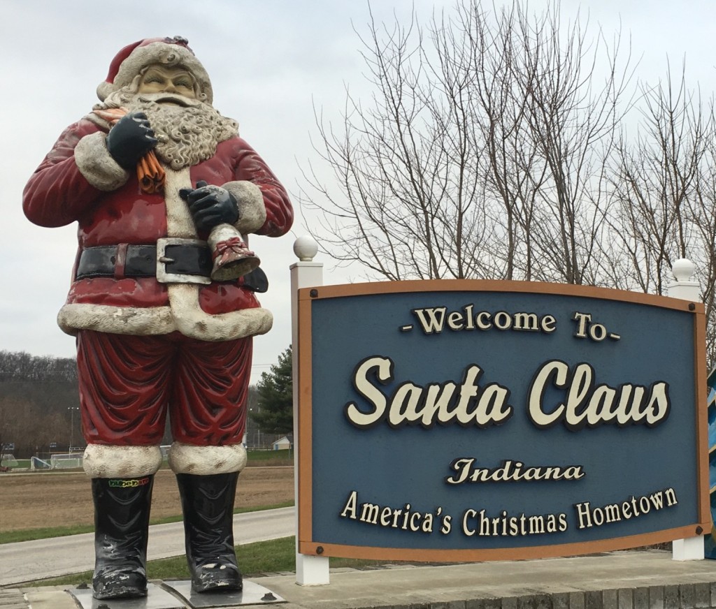 Santa Claus Welcome Sign