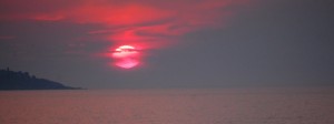 Sunrise over the Atlantic Ocean as seen from Old Orchard Beach, ME