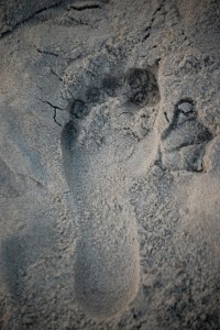 Left my print on the beach in Old Orchard, ME