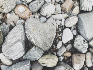 The beach left a heart for all of us as we left Maine. (photo by Marissa Noe)