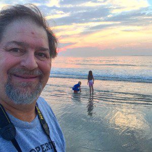 Catching the sunrise with Jos and Rockwell at Old Orchard Beach