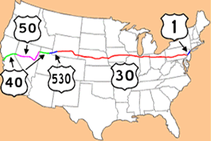 Lincoln Highway after numbering