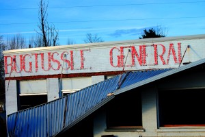 What remains of the Bugtussle General Store in Bugtussle, KY