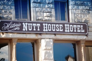 Who would stay in the Nutt House Hotel?