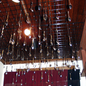 Spoon Ceiling at JELL-O Museum