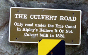 Culvert Road tunnel UNDER the Erie Canal