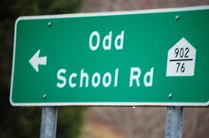 Odd School Road takes you into the town of Odd, WV