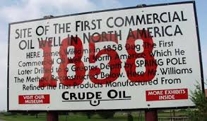 Oil Springs, Ontario - The location of the First Commercial Oil Well in North America