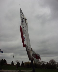 Jet on display at Warplane Museum