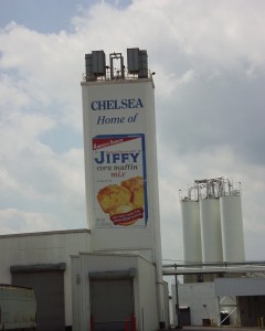 Chelsea, MI is home of the Jiffy Corn Muffin company
