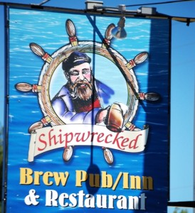 Ahoy matey...how about some lunch at the Shipwrecked Brew Pub in Egg Harbor, WI