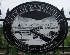 Zanesville, Ohio home of the Y Bridge