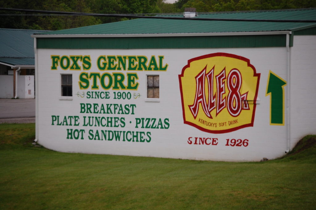 Advertisement for Fox's General Store in Trapp, KY