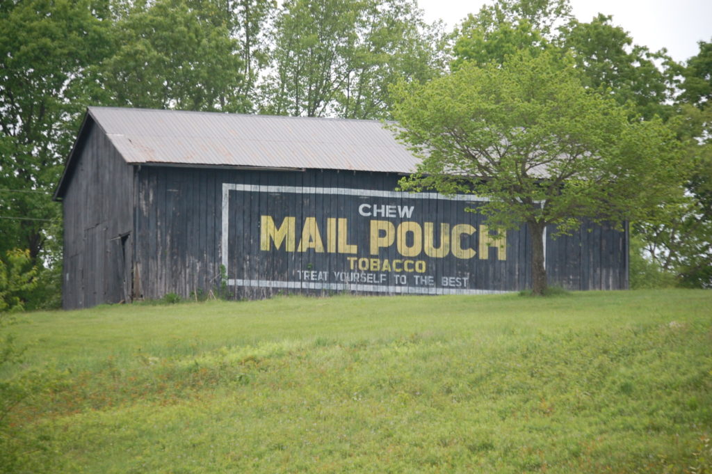 A rare Mail Pouch barn sighting in Hargett, KY