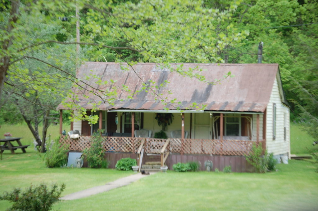 A rustic old house along the road...looks like someone still lives there