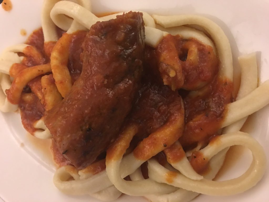 Home made Italian Sausage and home made pasta