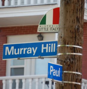 Murray Hill and Paul in Little Italy. I was born in the house on this corner in 1956