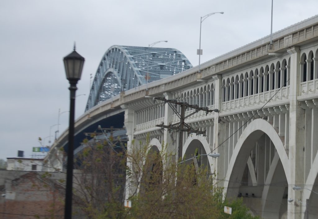 An alternate view of the Detroit-Superior Bridge in Cleveland