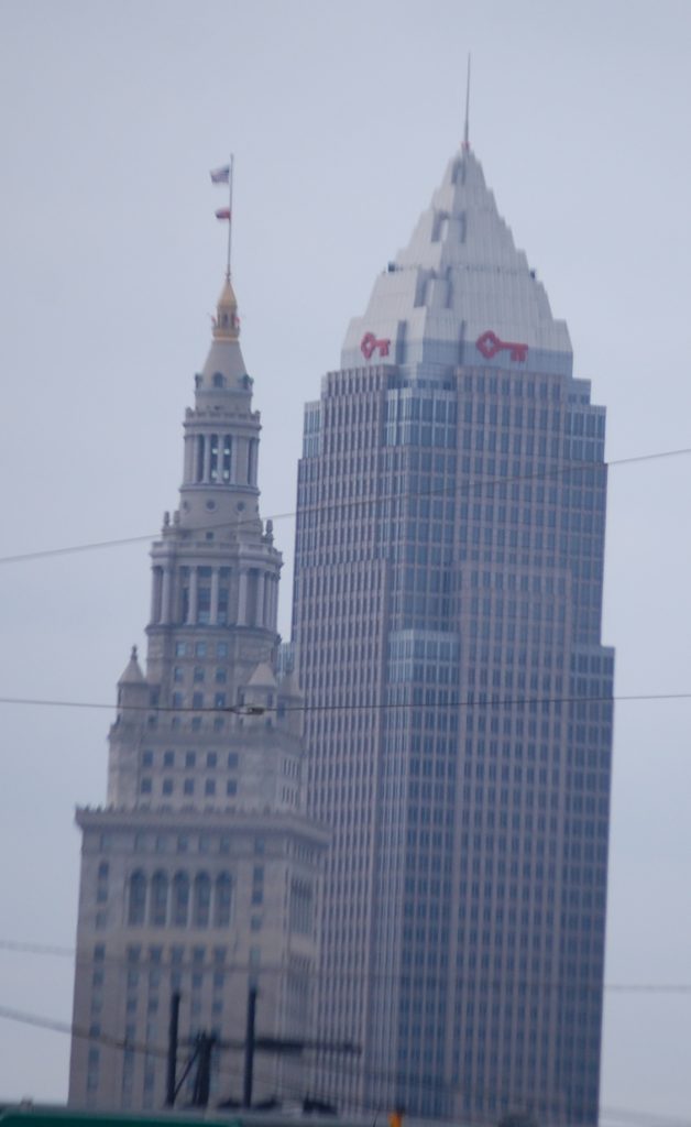 Key Tower (R - 947 feet) and Terminal Tower (L - 771 feet)