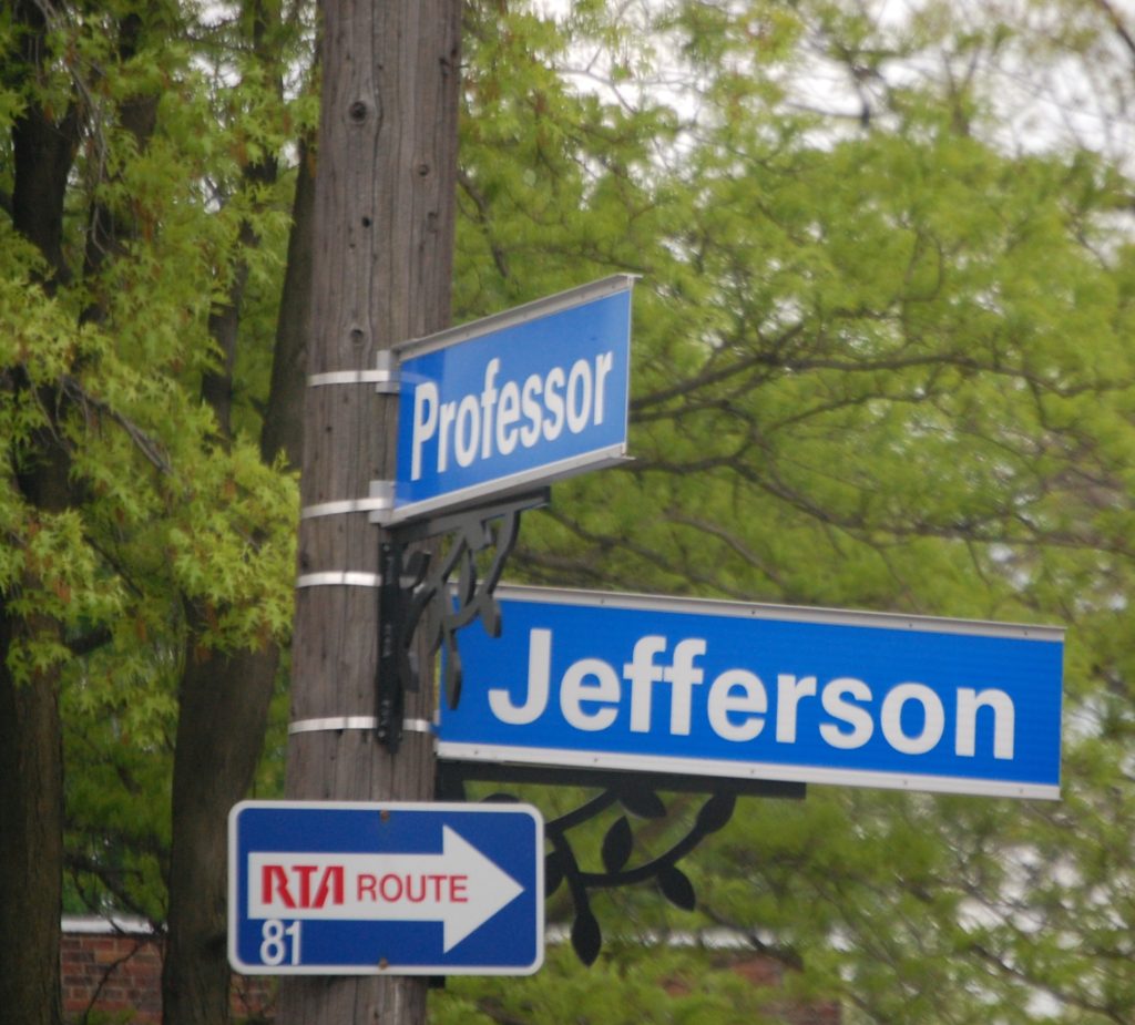 Professor and Jefferson in Tremont District of Cleveland
