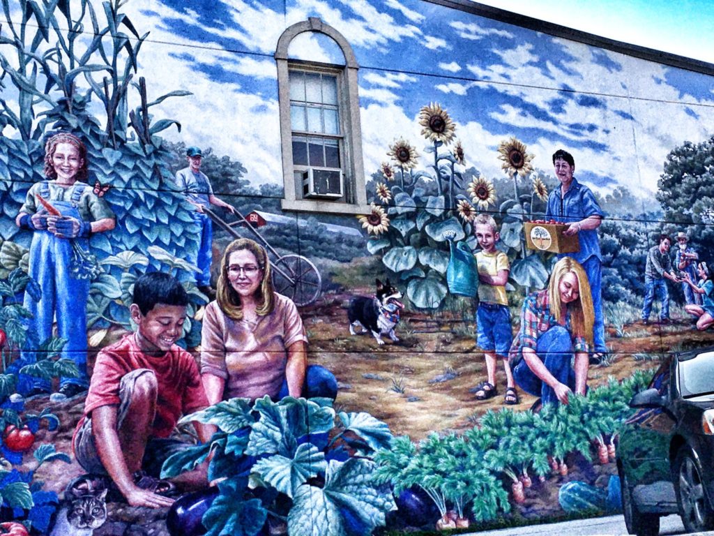 Community Garden Mural in Wilmington, OH