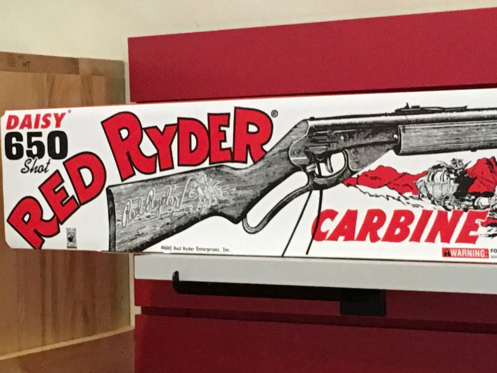 The Famed Red Ryeder bb gun -- you'll shoot your eye out!!