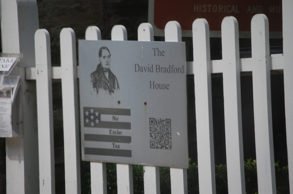 The David Bradford House is a National Historic Site in Washington, PA