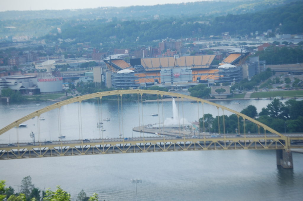 Fort Bridge with stadium in background
