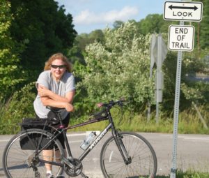 Julianne the biker!