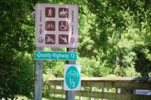 Typical signage on the Miami Trail in Ohio