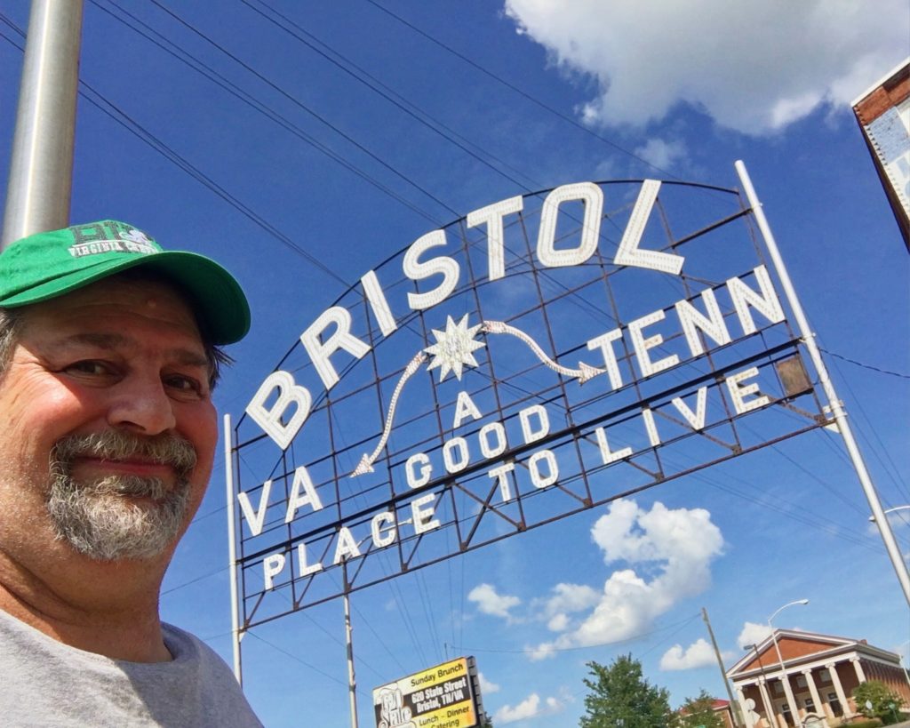 Welcome to Bristol. I took this from the Tennessee side of the road.