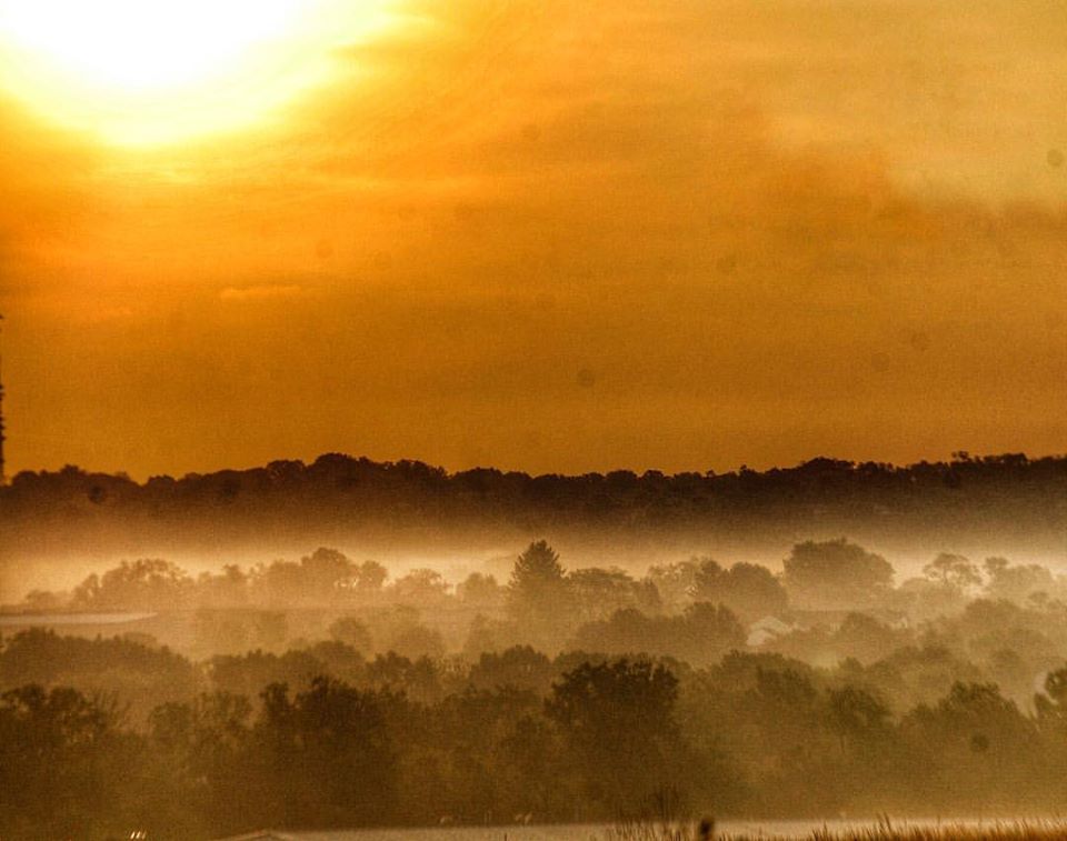 Pennsylvania sunrise as seen from Boyce Mayview Park near Upper St. Clair, PA