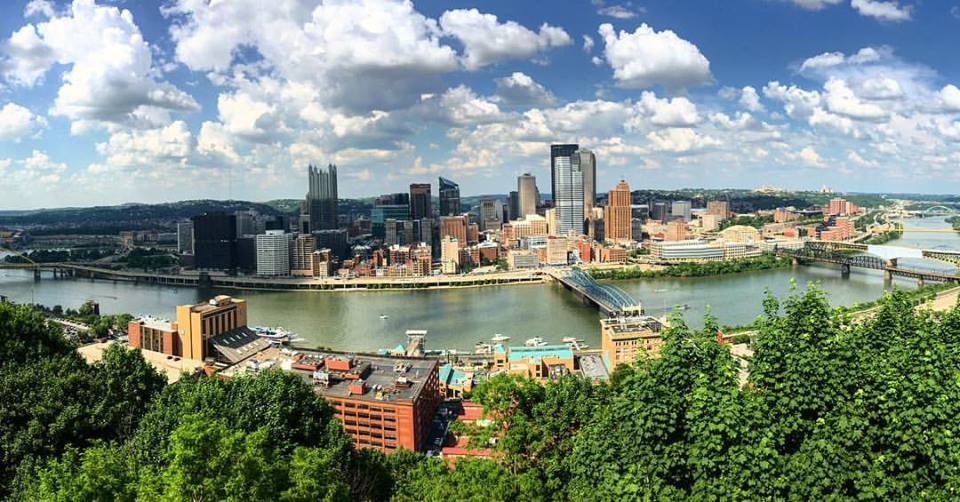 Panoramic View of Pittsburgh from atop Mt. Washington