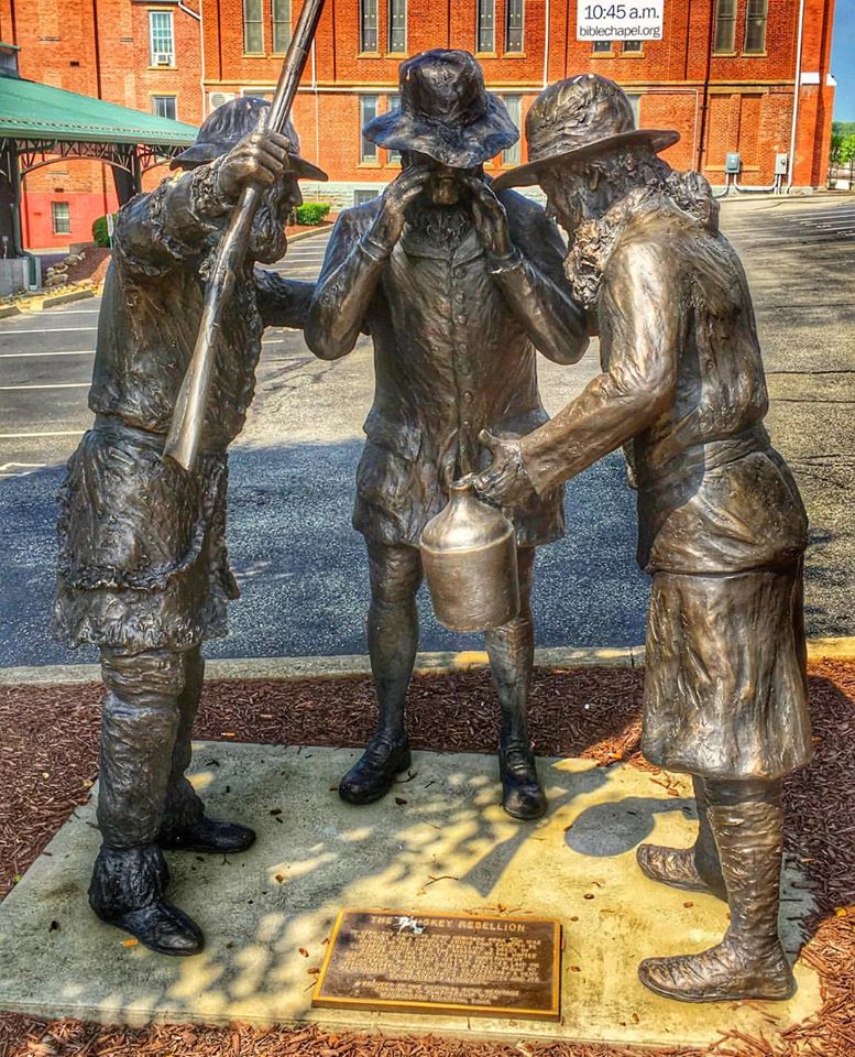 Whiskey Rebellion Statue in Washington, PA