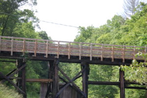 One of a number of Dawkins Trail Trestles