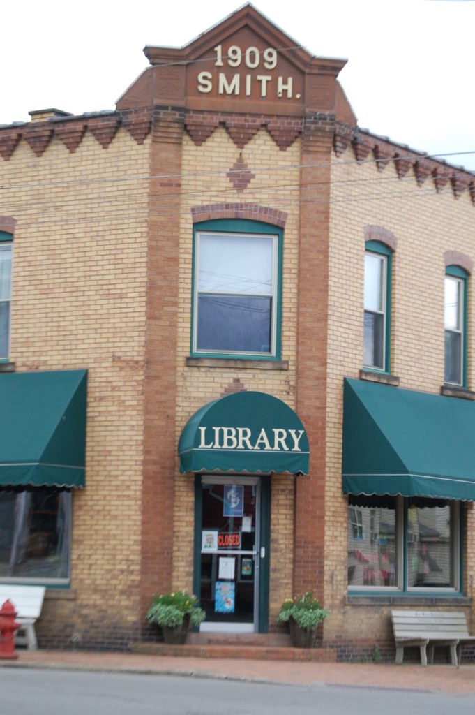 The Fredericksburg Library is located in an old building
