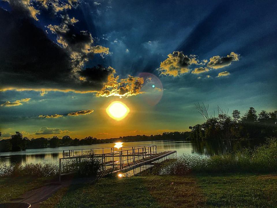 Sunset at Jacobson Lake in Lexington, KY